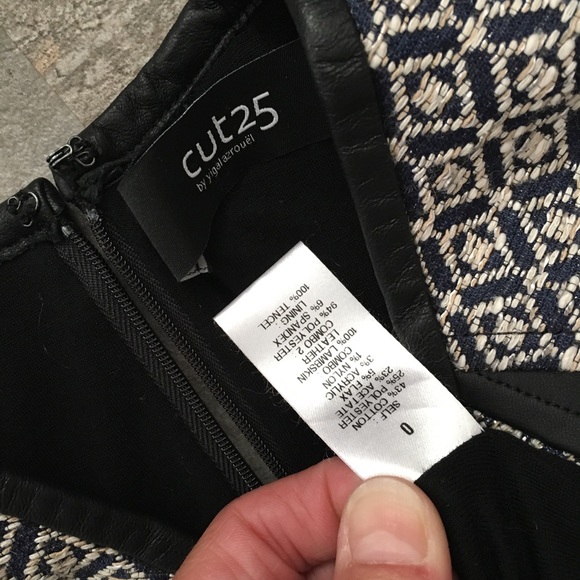 Cut25 by Yigal Azrouel Jacquard Scuba Combo Dress - Picture 5 of 7